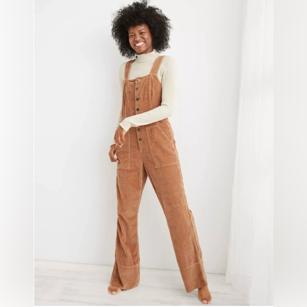 Aerie corduroy overalls